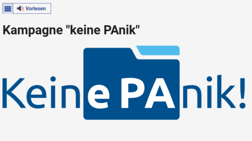 Kampagne „Keine PAnik“